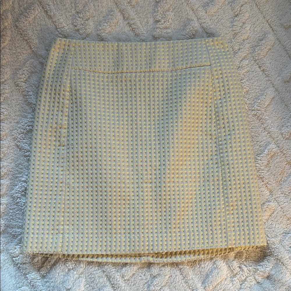 LOFT light Yellow/Polka Dot Mini Skirt